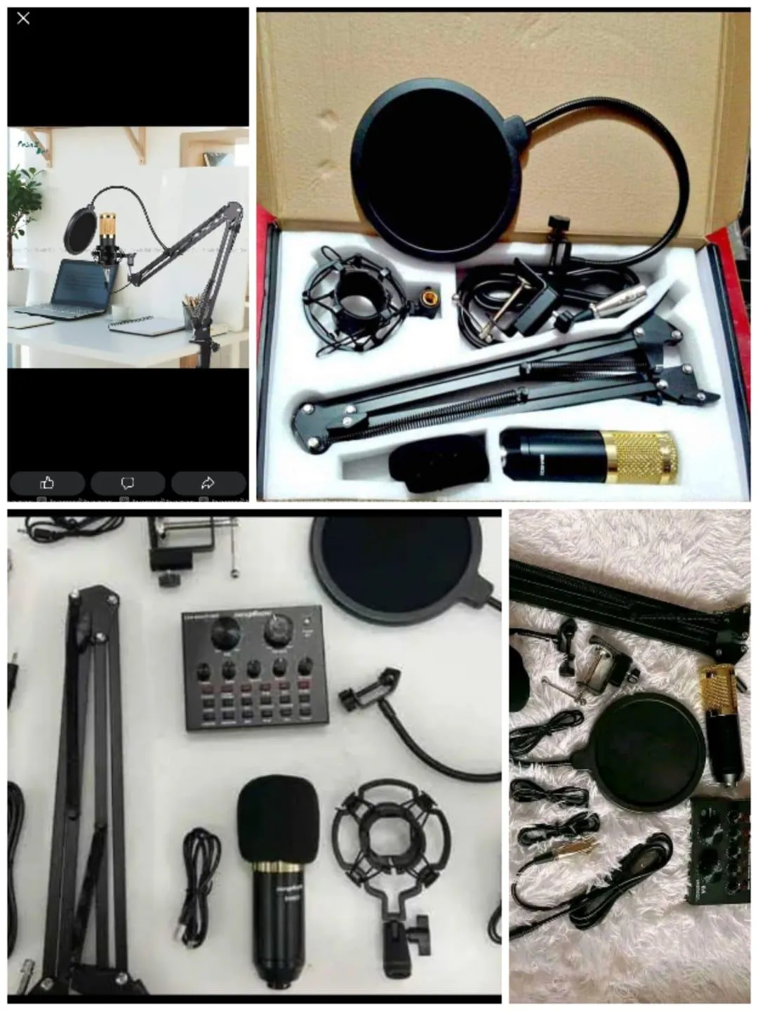 BM800 Condenser Microphone Full Setup