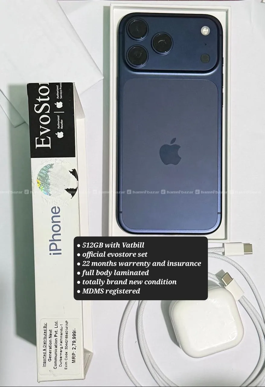 512GB iPhone 17 pro max Vatbill box APPLE 512 GB