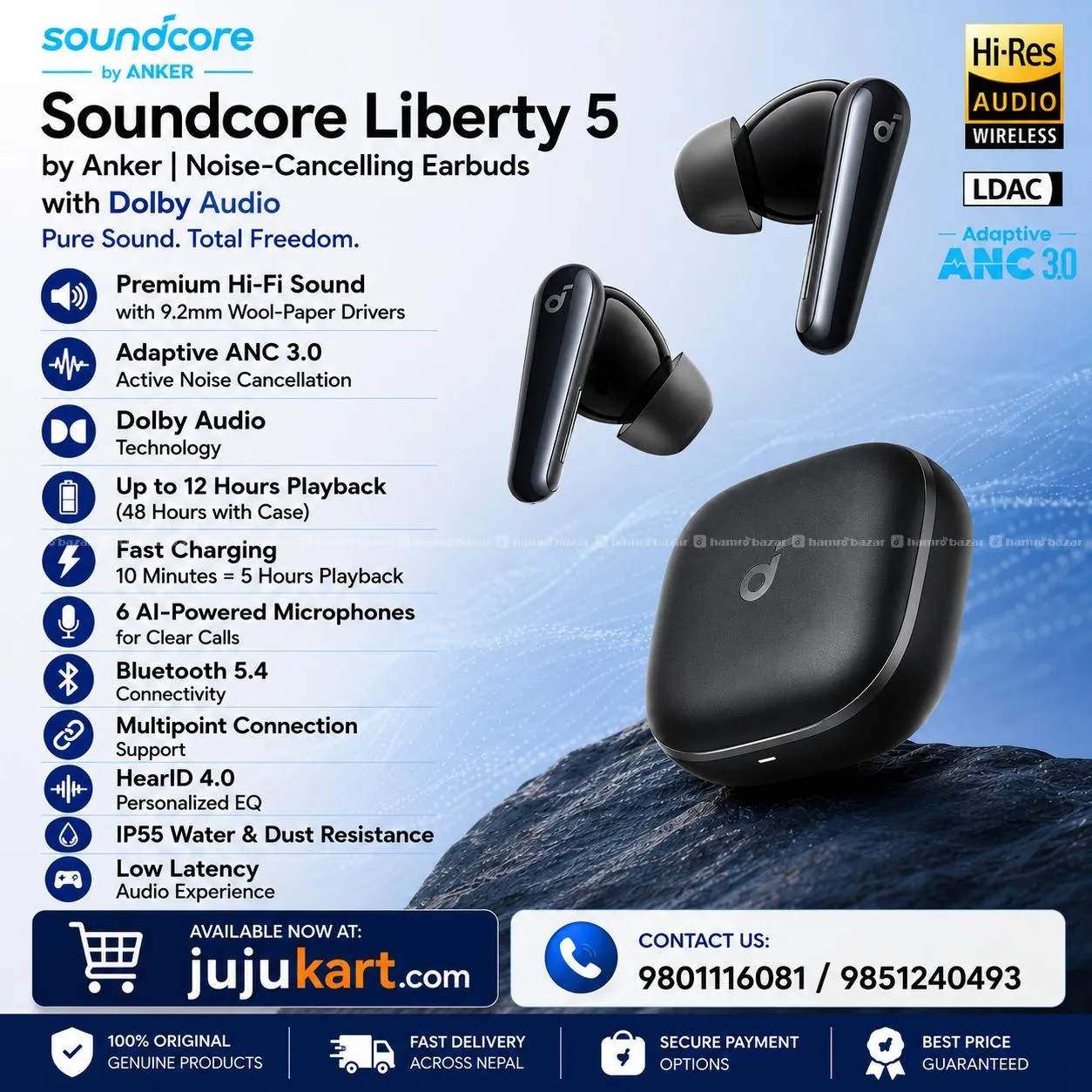Soundcore Liberty 5 True Wireless Earbuds