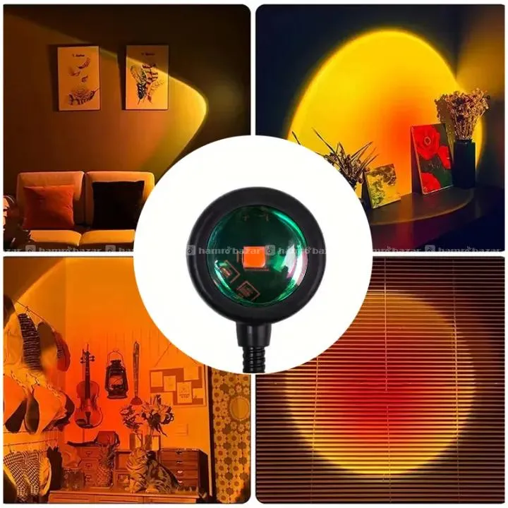 Sunset projection lamp, USB home decoration lamp