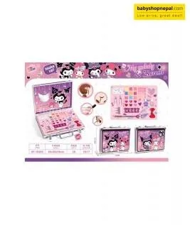 My melody and kuromi themed makeup suitcase set