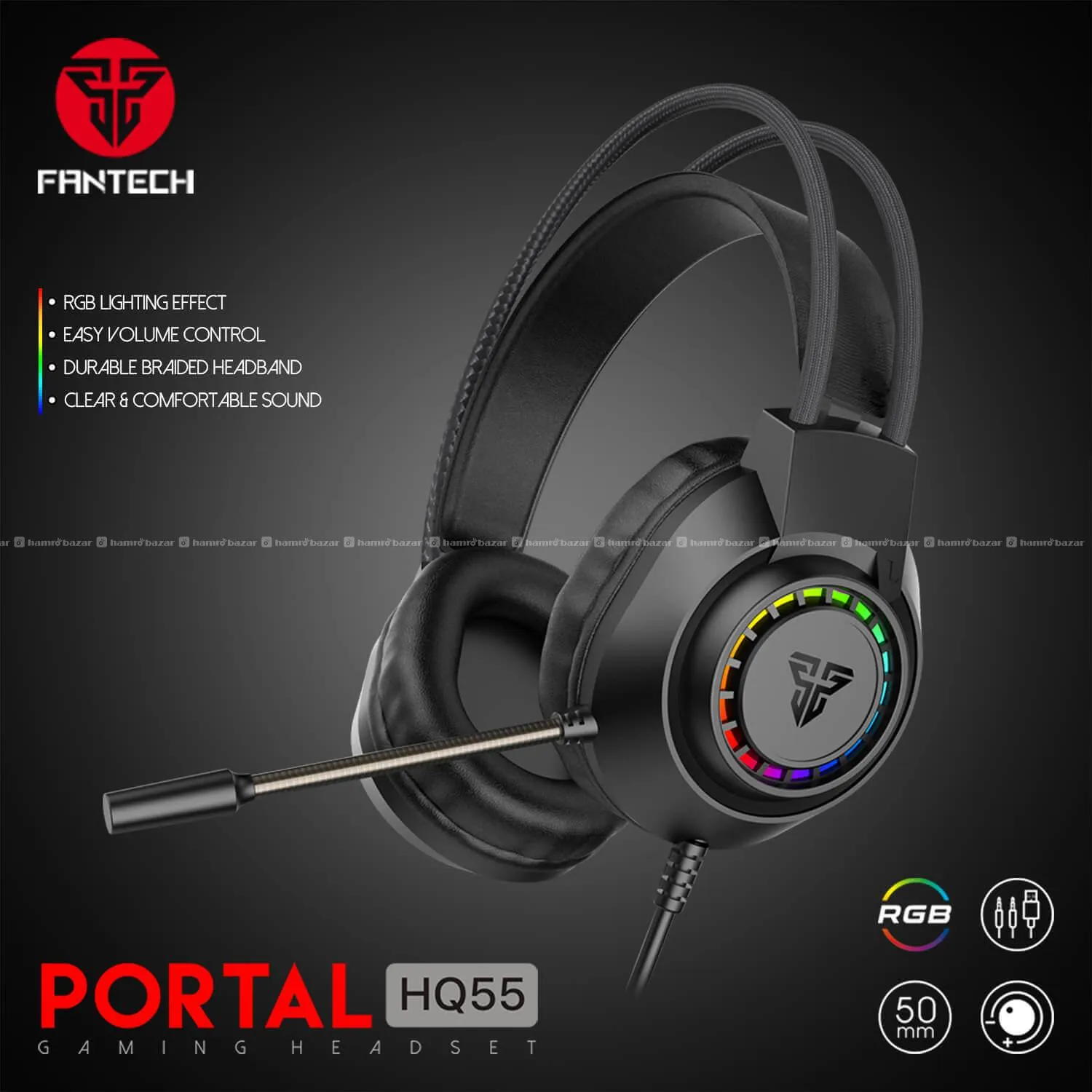 Fantech Portal HQ55 Lightweight Gaming Headset
