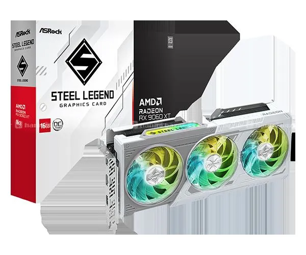 ASRock RX 9060 XT Steel Legend 16GB OC Gaphic Card