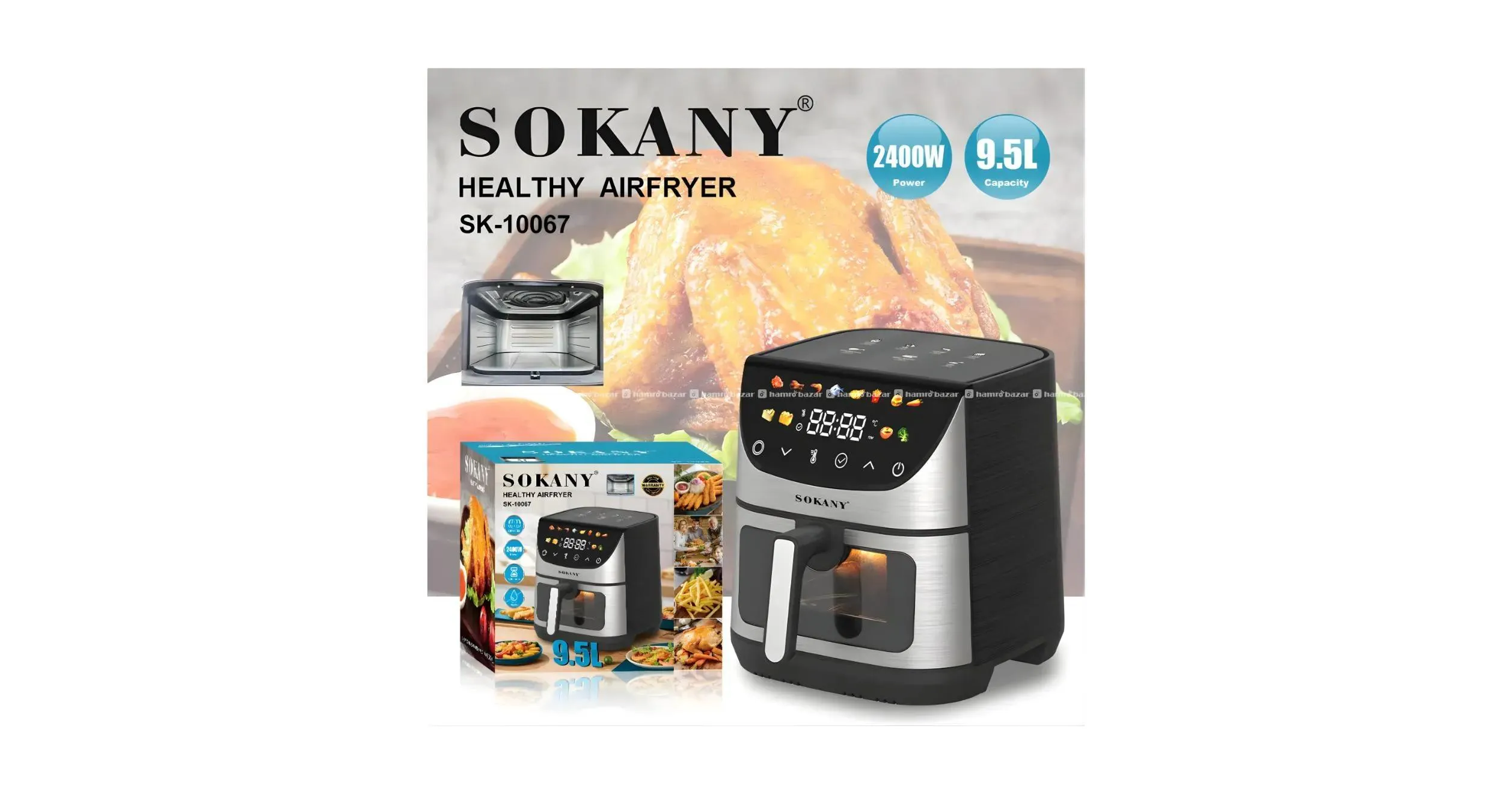 Sokany AirFryer 9.5L (SK 10067) sokany air fryer