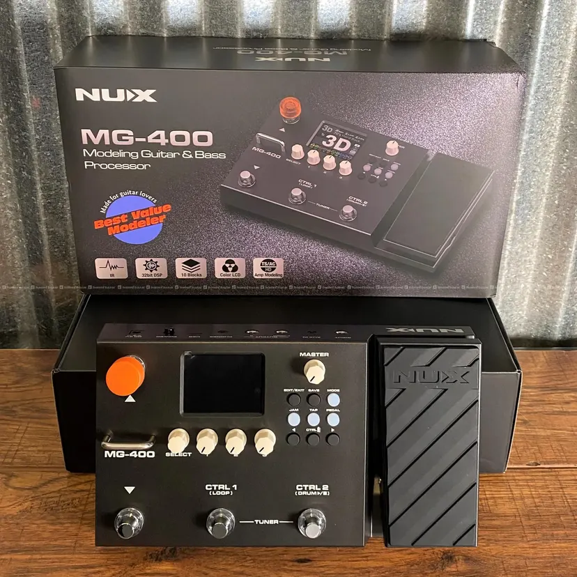 Nux mg-400 fx Guitar and Bass Multi Effect Pedal