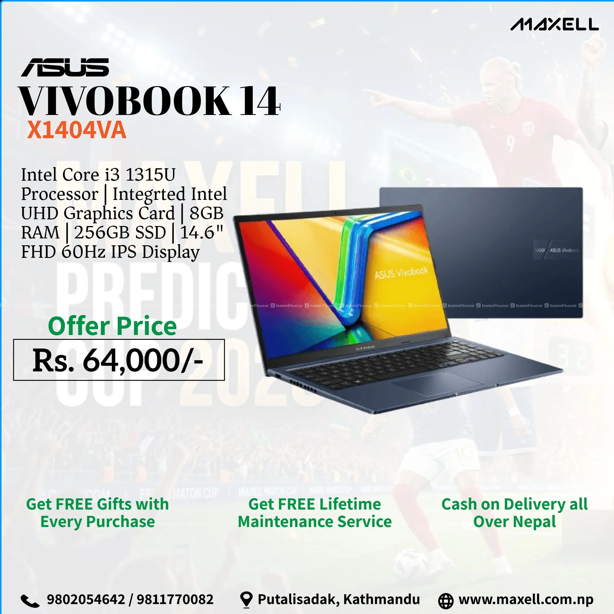 Buy asus Vivobook 14 X1404VA at maxell
