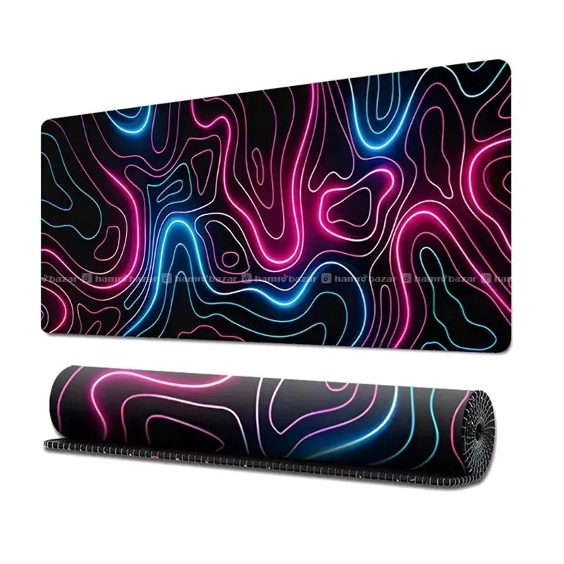Neon Topographic Mousepad