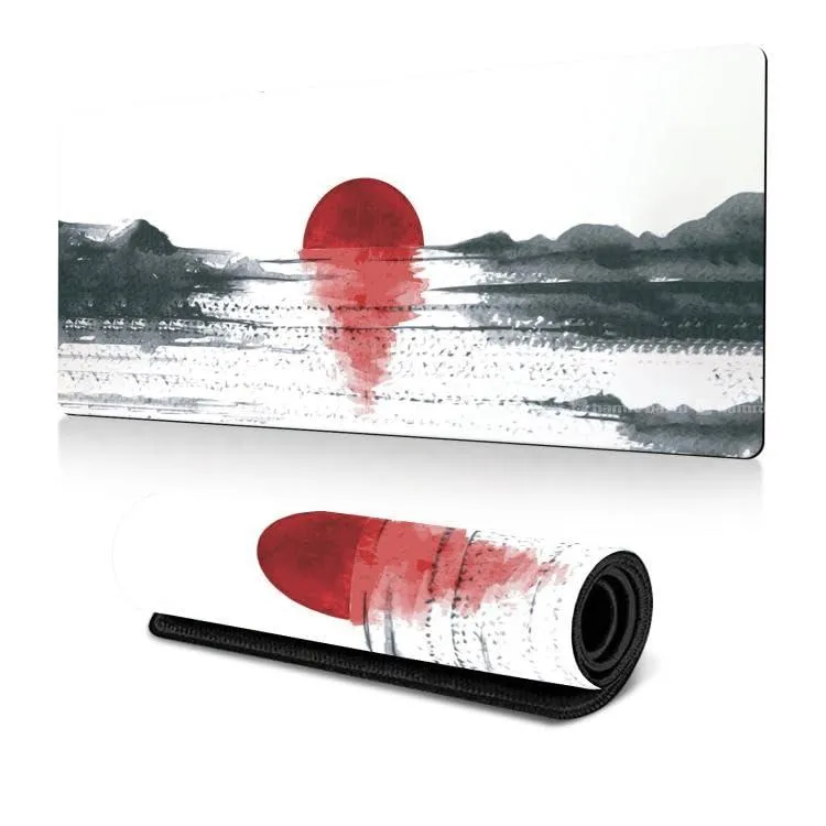 Rising Red Sun Mousepad