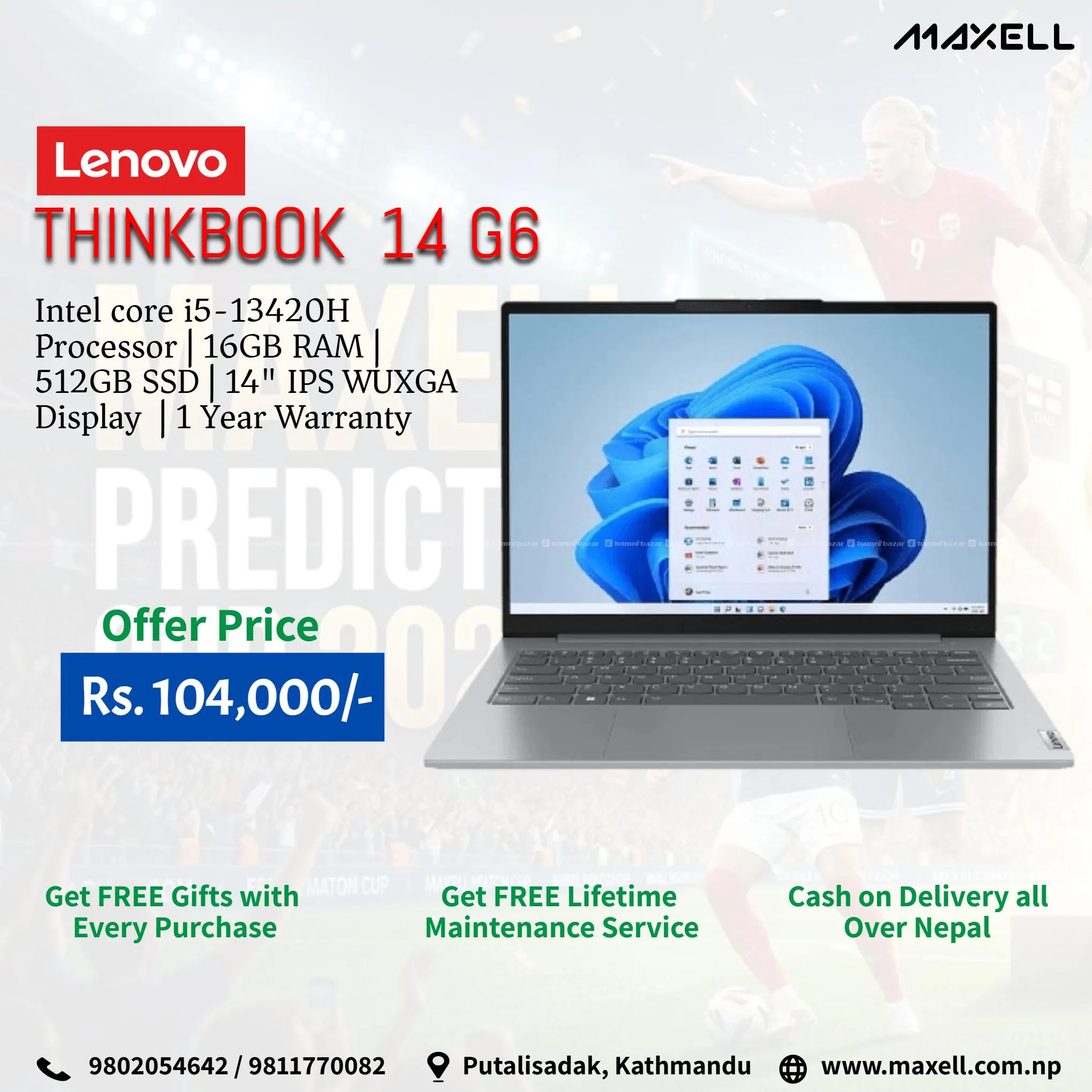 Buy Lenovo Thinkbook 14 G6 at Maxell