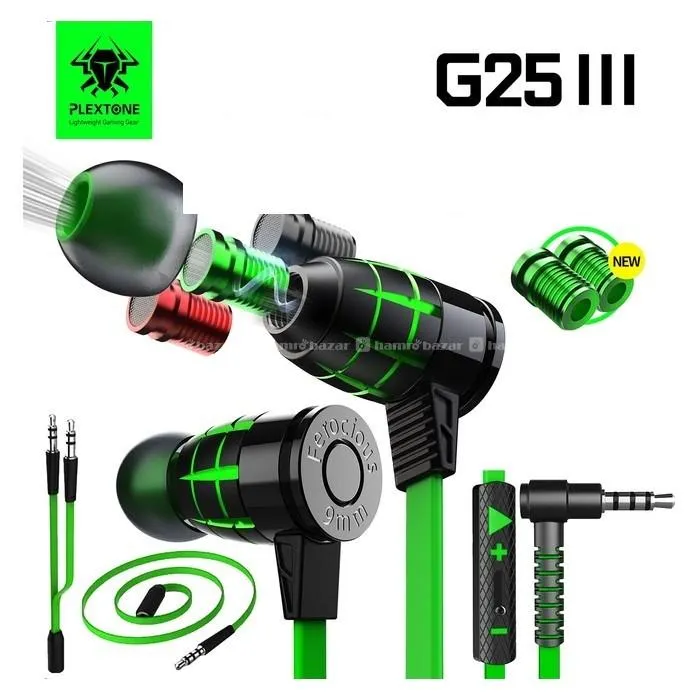 Plextone G25 Mark III Wired Gaming Earphone