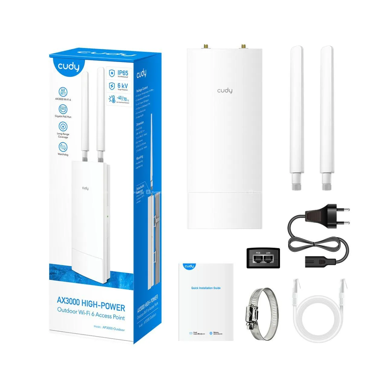 Cudy AX3000 High Power WiFi 6 2.5G AP router