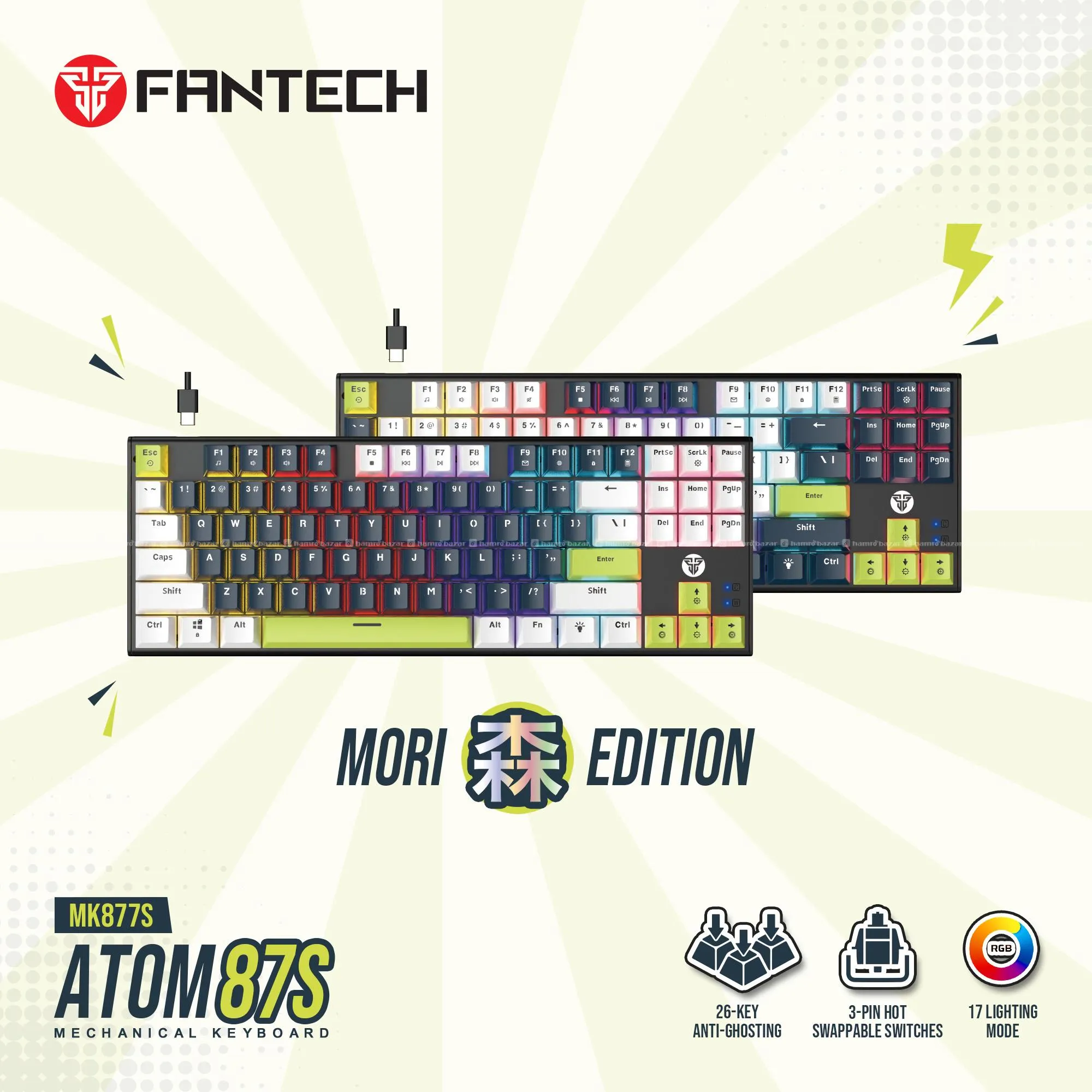 Fantech Atom87S MK877S Mori Edition Mechanical