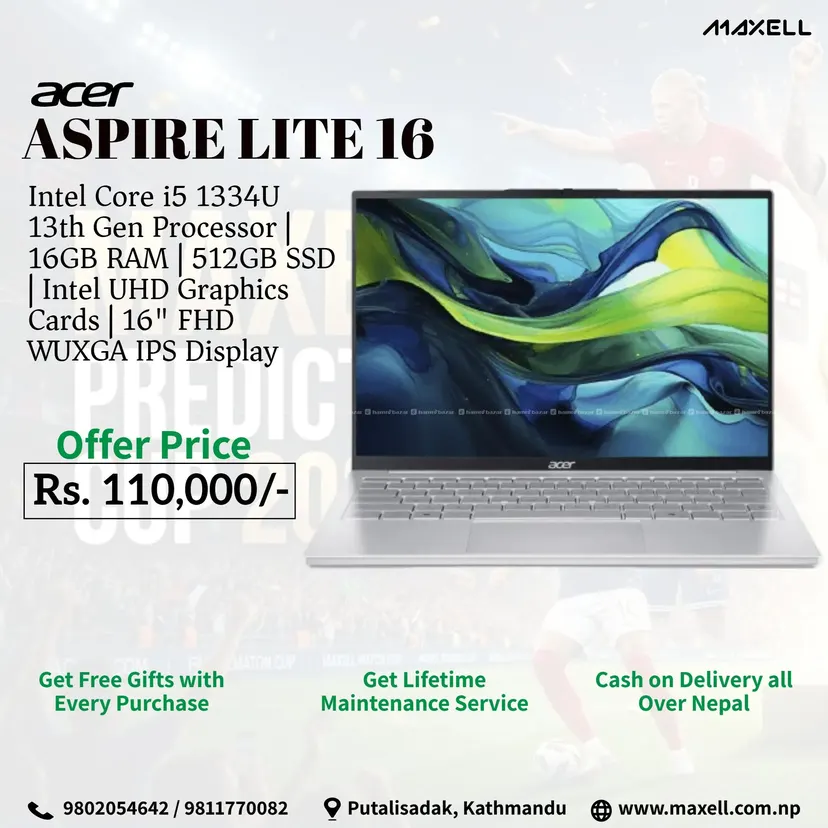 Buy Acer Aspire Lite 16 At Maxell