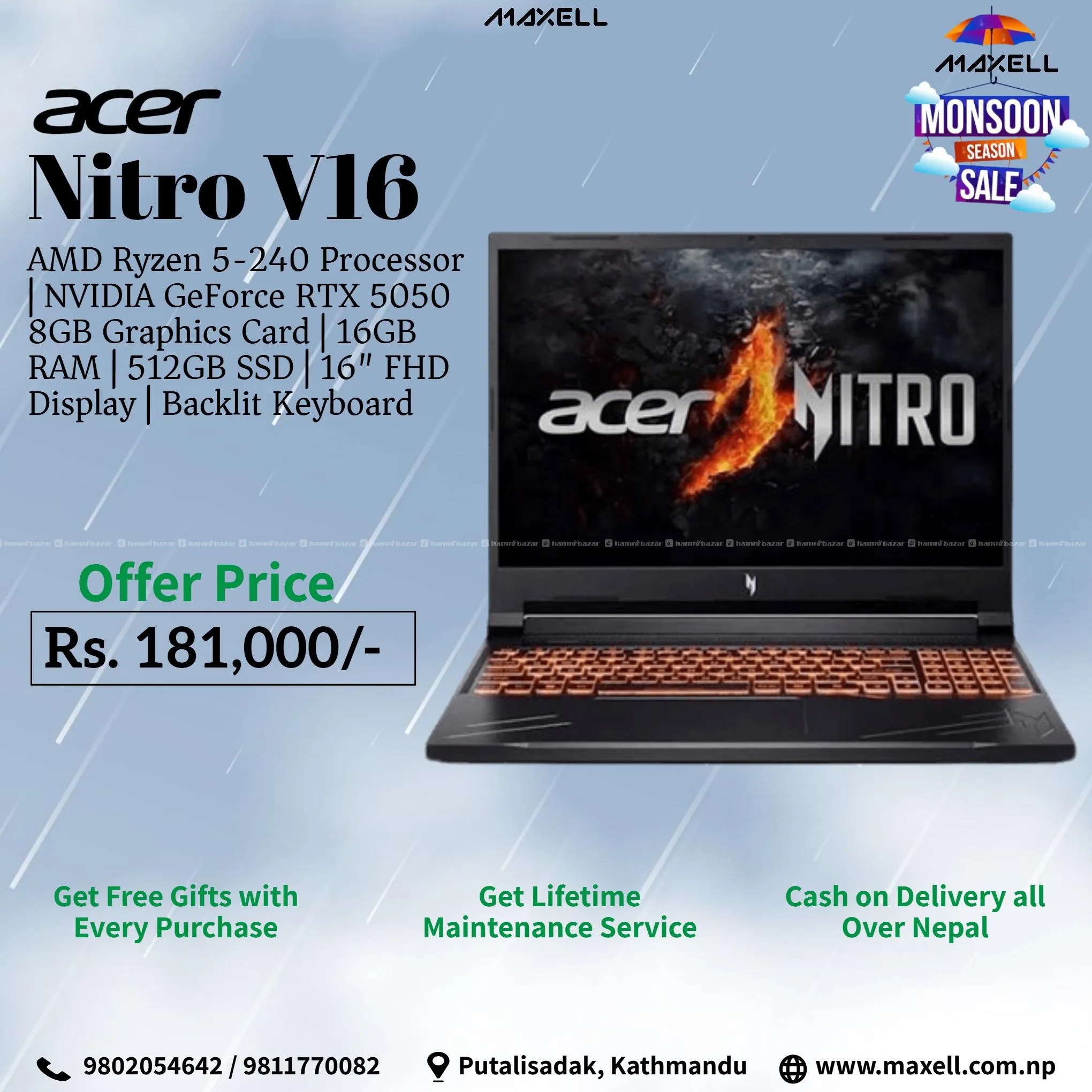 Buy Acer Nitro V16 at Maxell
