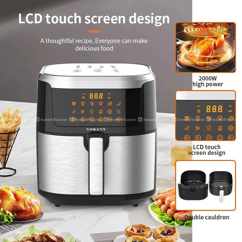 Sokany Healthy AirFryer 8.8L(SK-10037)|2000W|