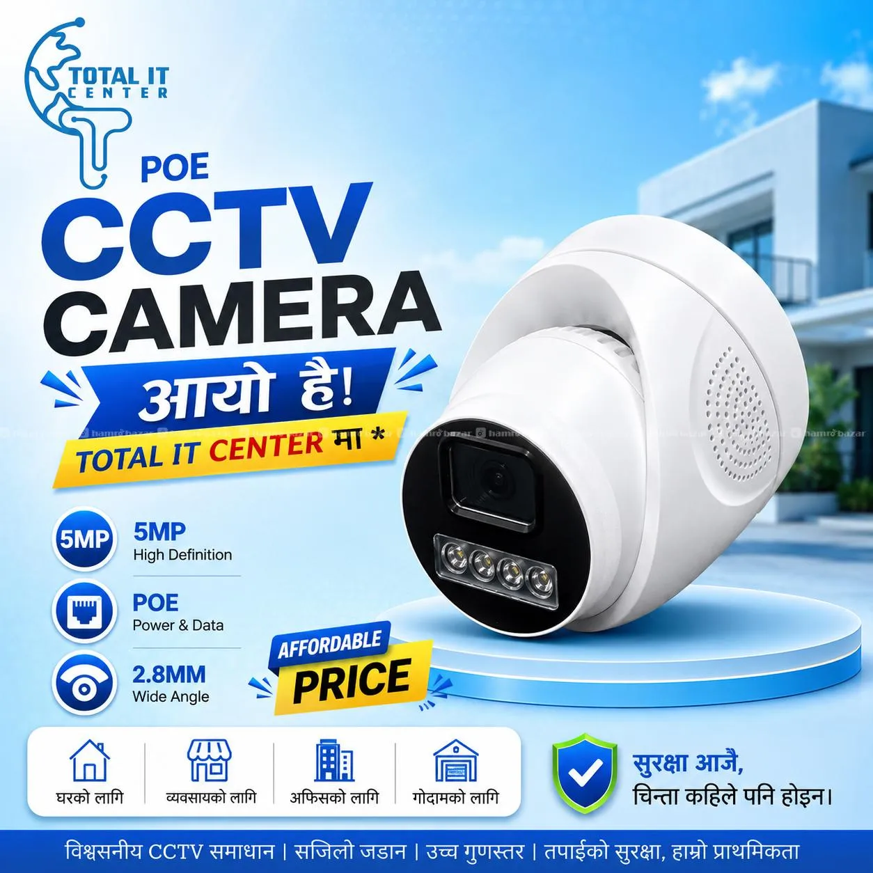 TIC Dome poe camera 5MP
