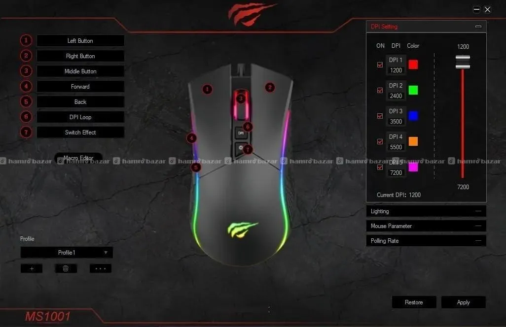 HAVIT HV-MS1001 RGB mouse