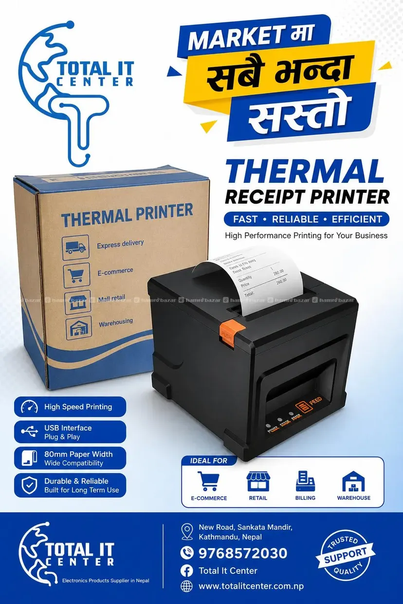 Thermal Receipt Printer pos billing machine