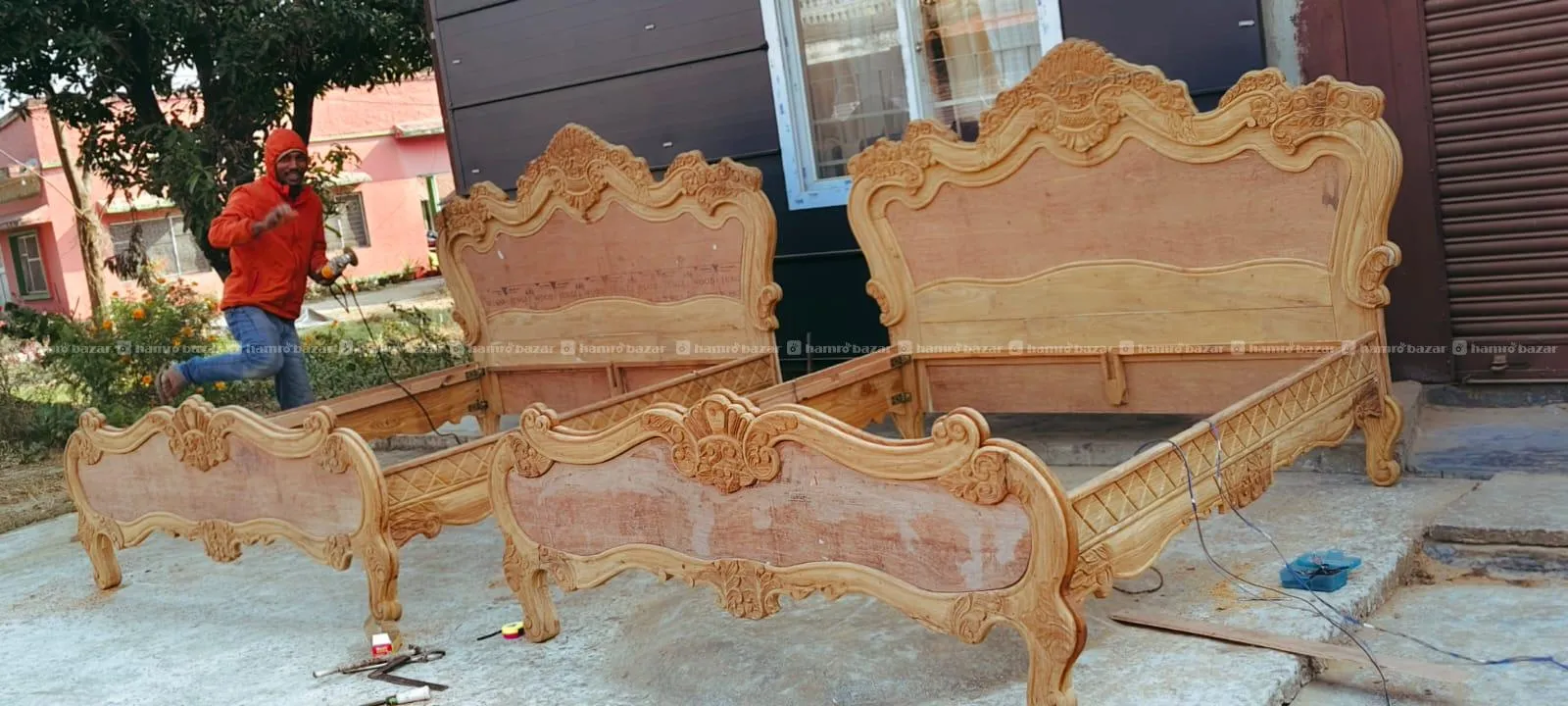 Carbeen wala Bed wooden