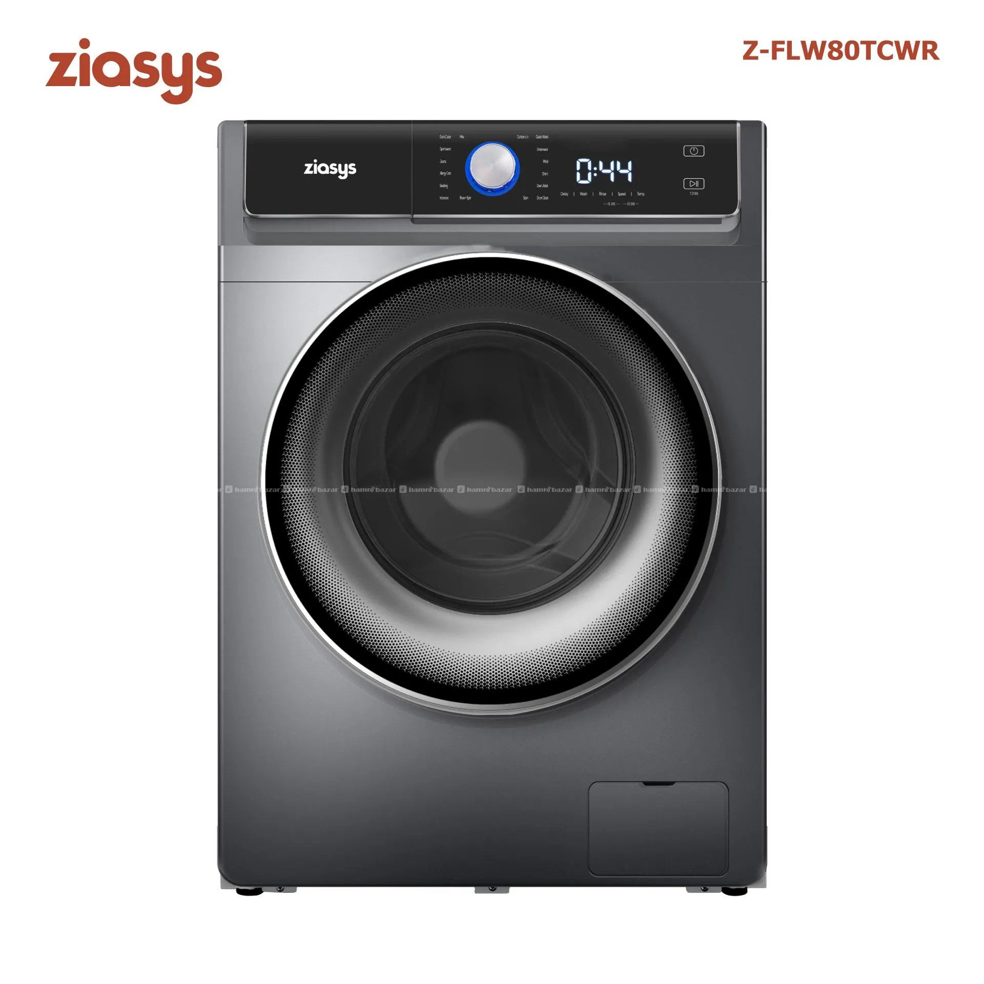 Ziasys Z -FLW80TCWR Front Load Washing Machine 8Kg