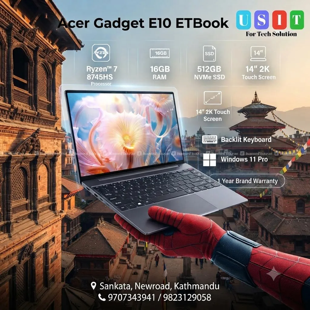 Acer Gadget e10 Ryzen 7 8745hs 16/512 2k Touch