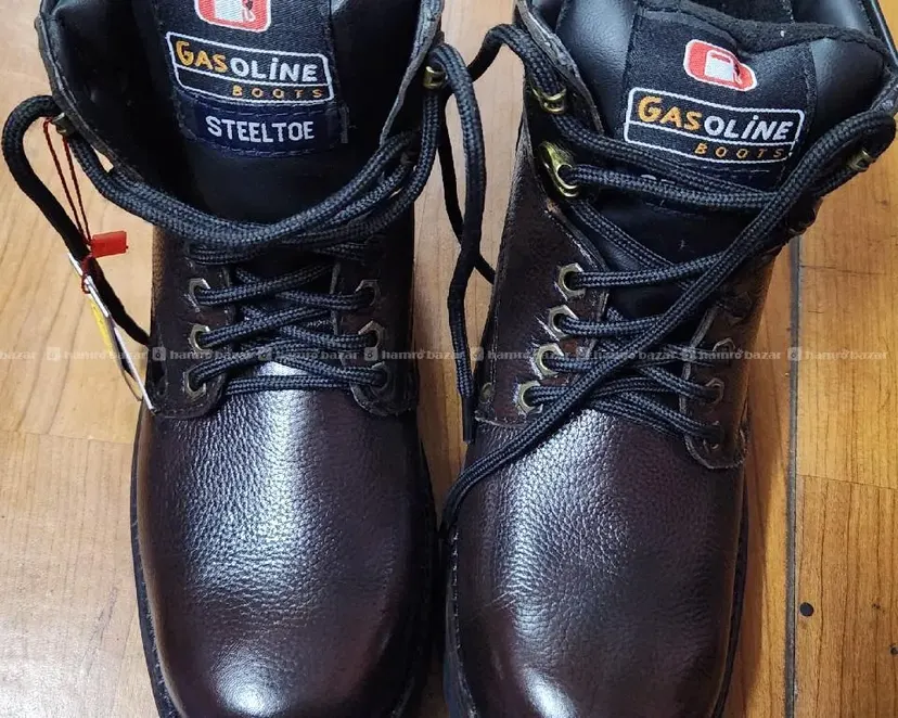 Steel Toe Leather Boots Size 41 NEW
