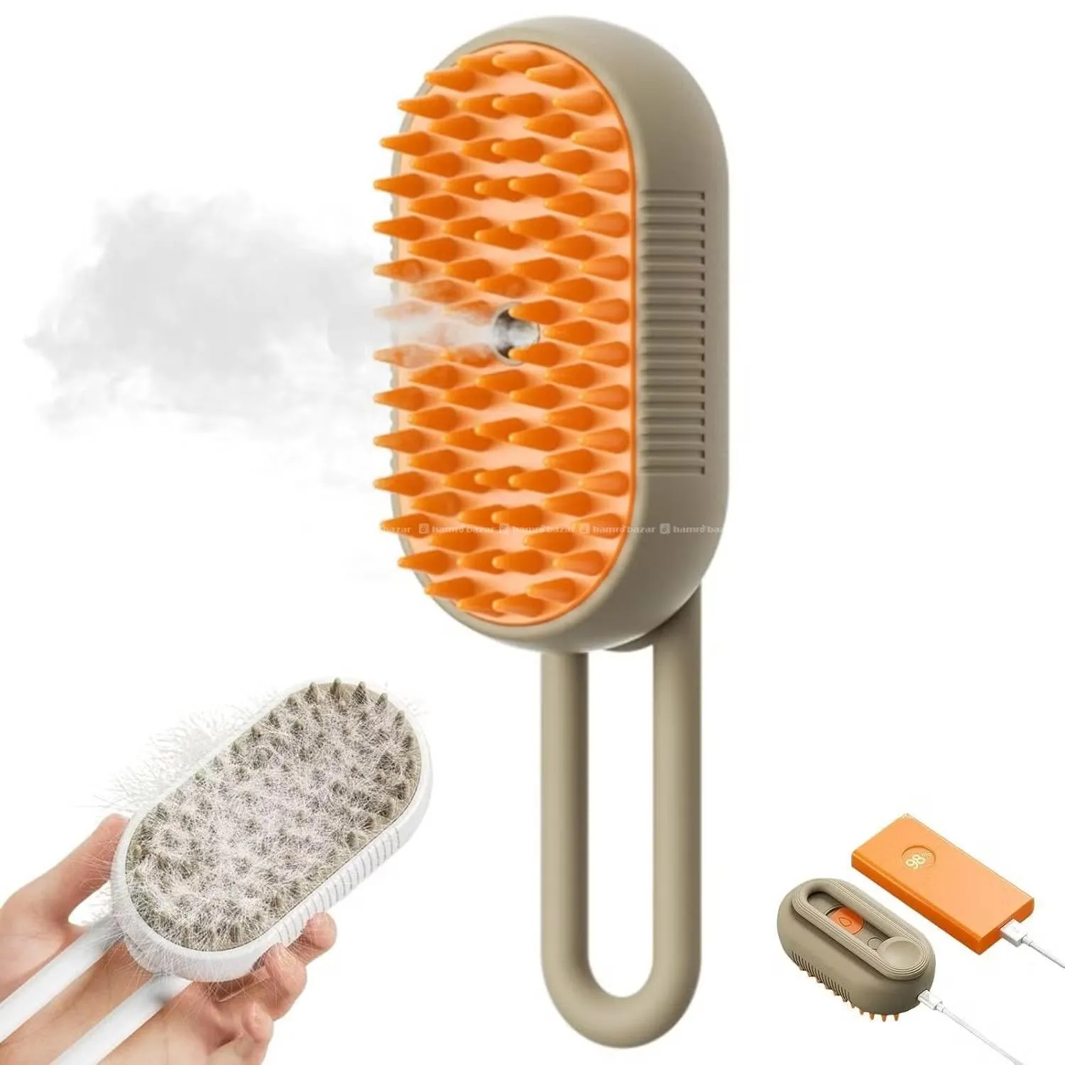 Brush for Dogs & Cats 3 in 1 Electric Pet Steam