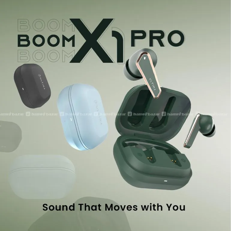 Ultima Boom X1 Pro True Wireless Earbuds | Up to 4