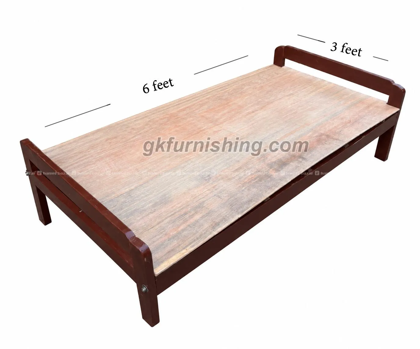 Wooden Single Bed 3x6