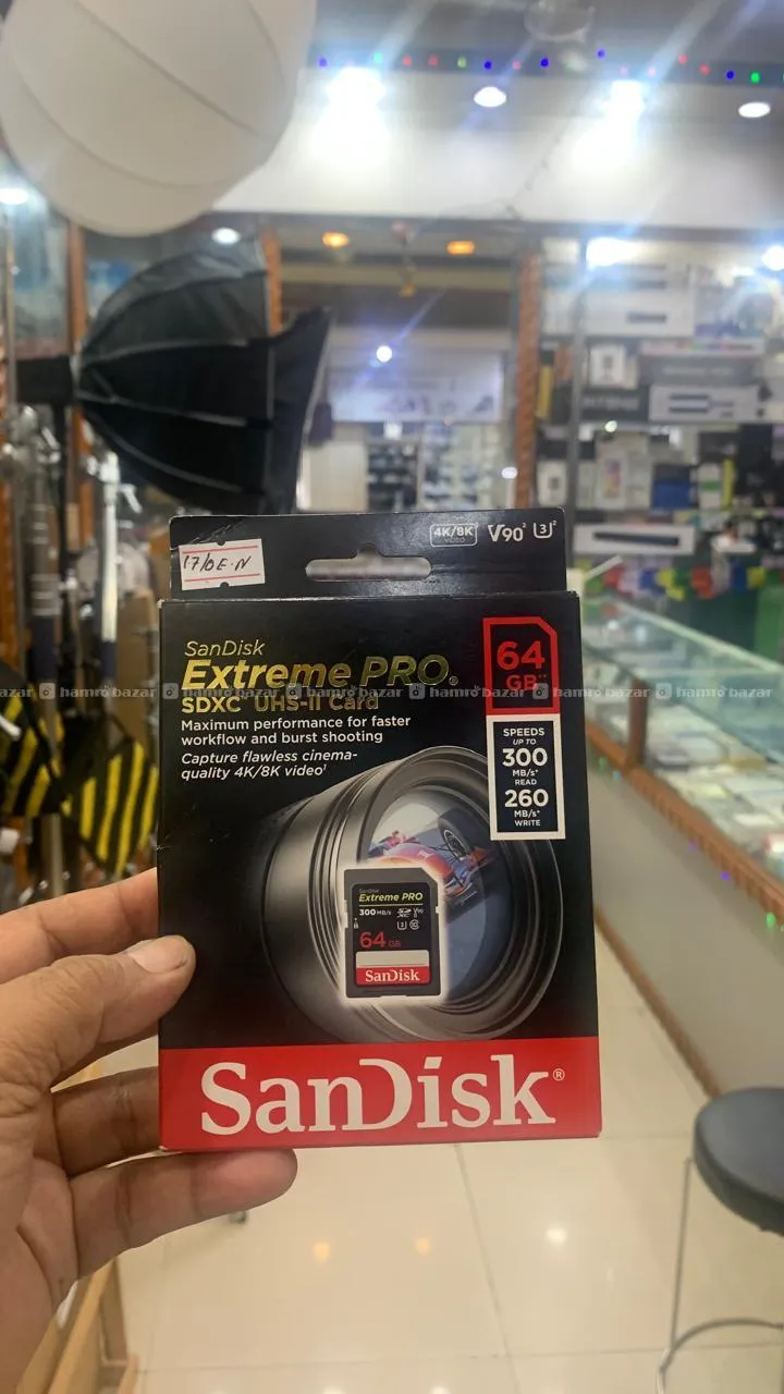 SanDisk Extreme PRO 64GB UHS-II V90 SD Card