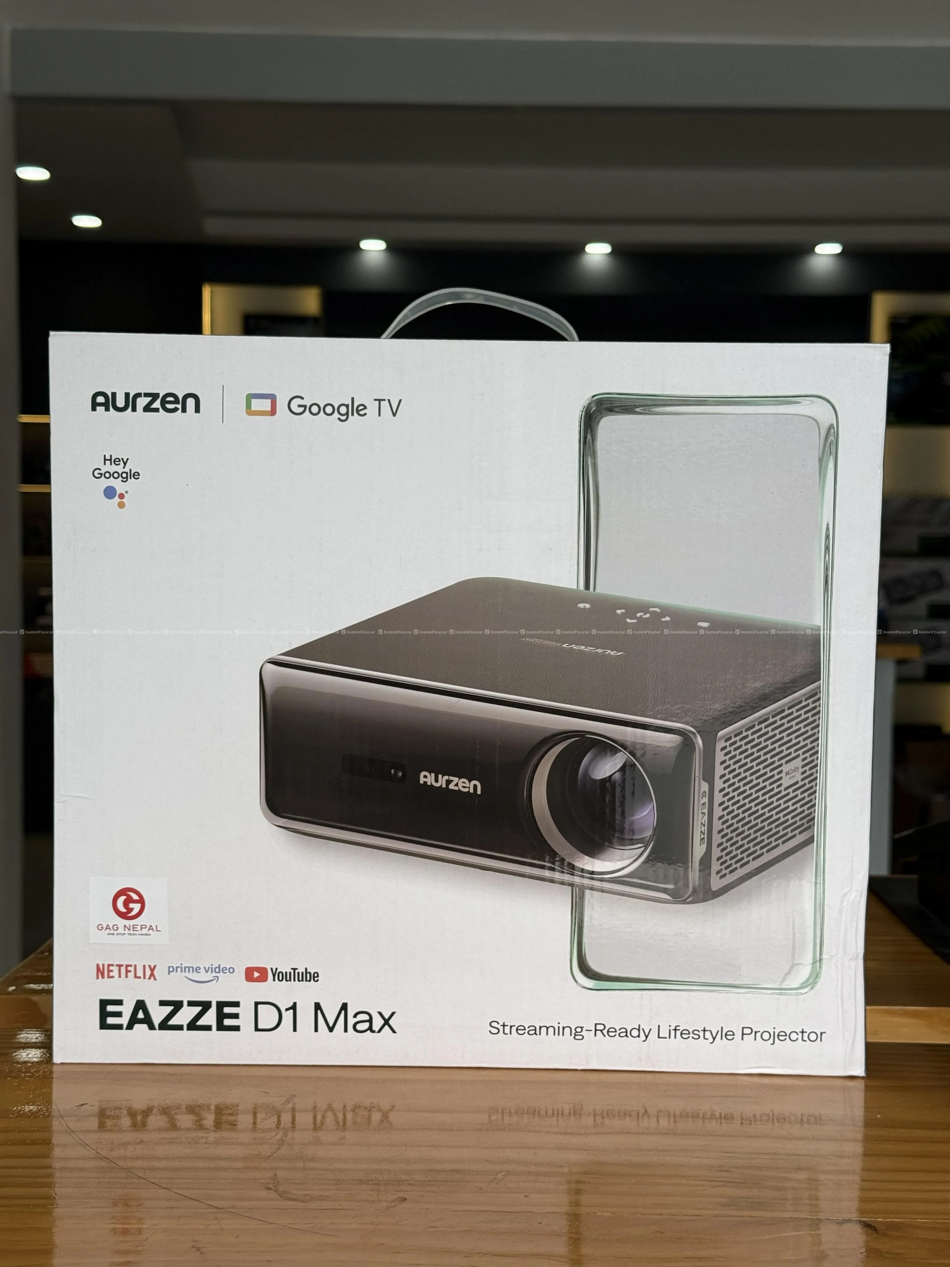 Aurzen EAZZE D1 MAX Google TV Smart Projector
