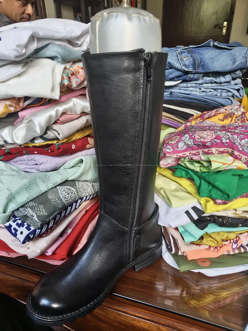 Mark and Spencer Knee Belt High Boots