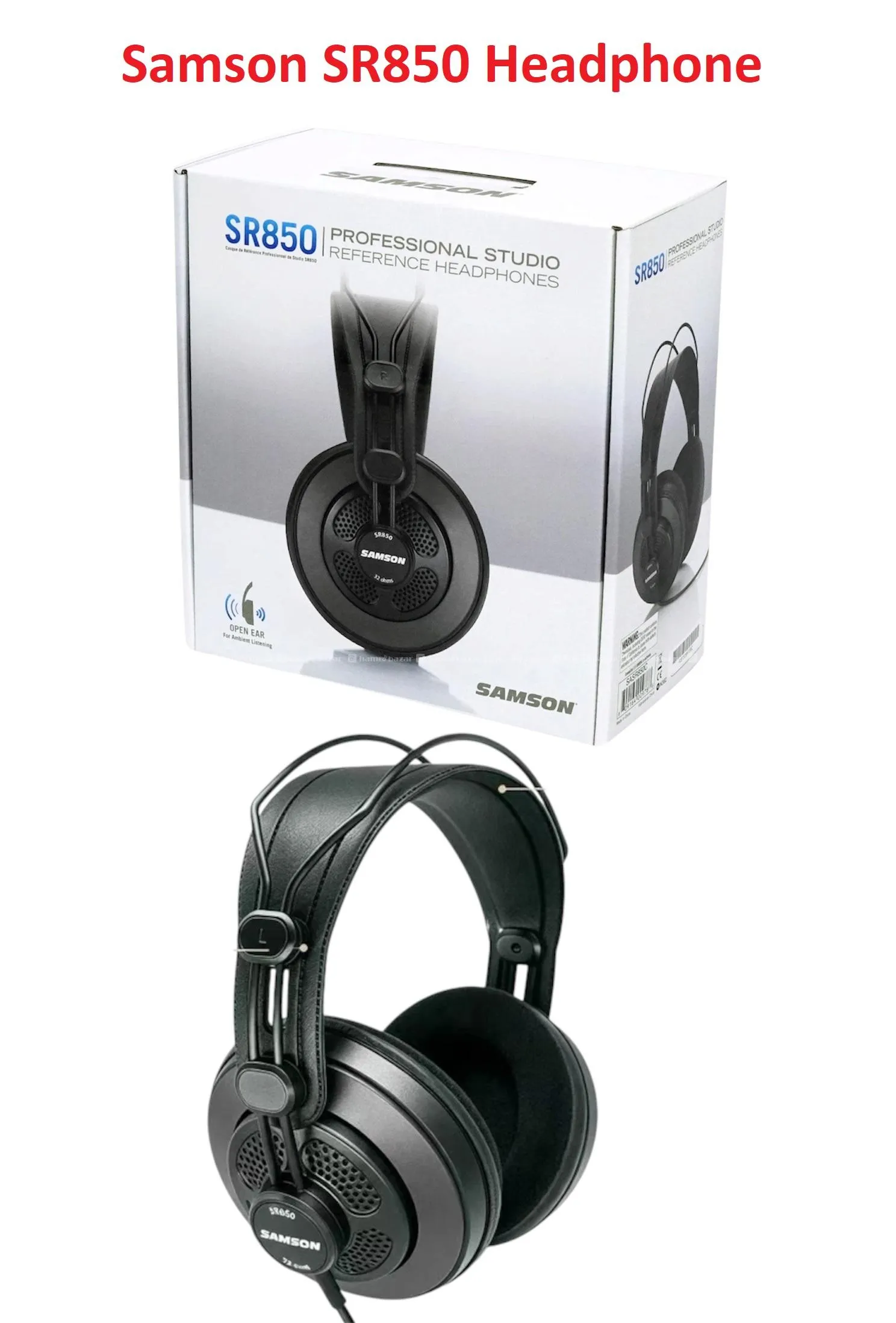 Samson SR850 Semi Open-Back Studio Headphones