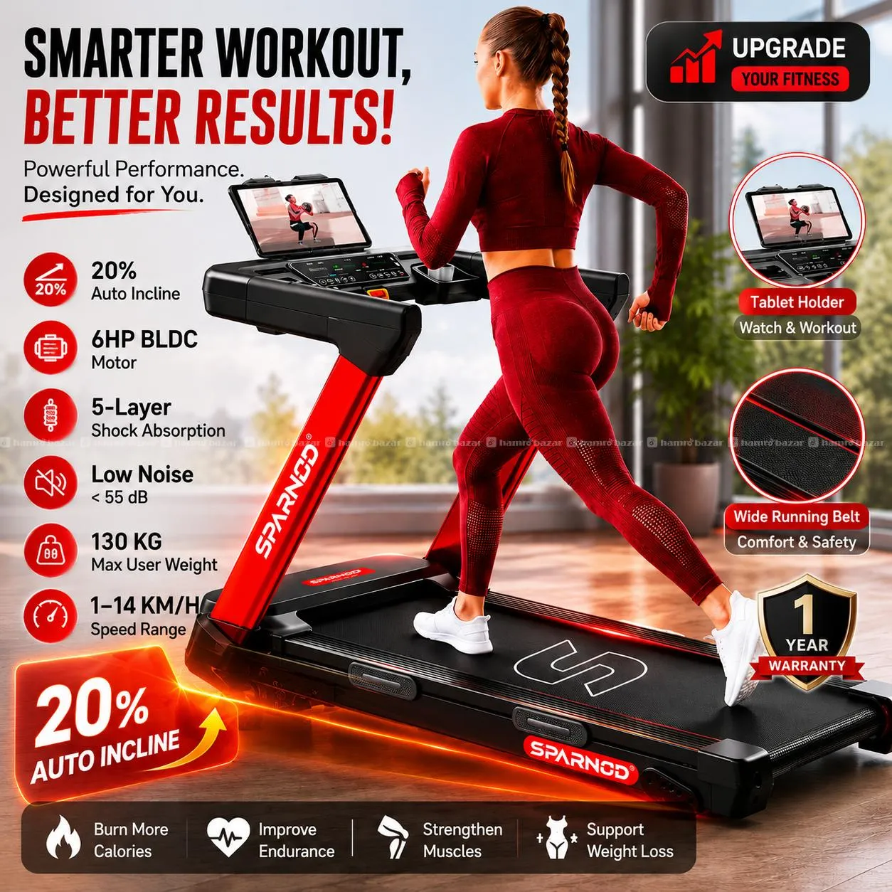 Sparnod Z Motorized Treadmill