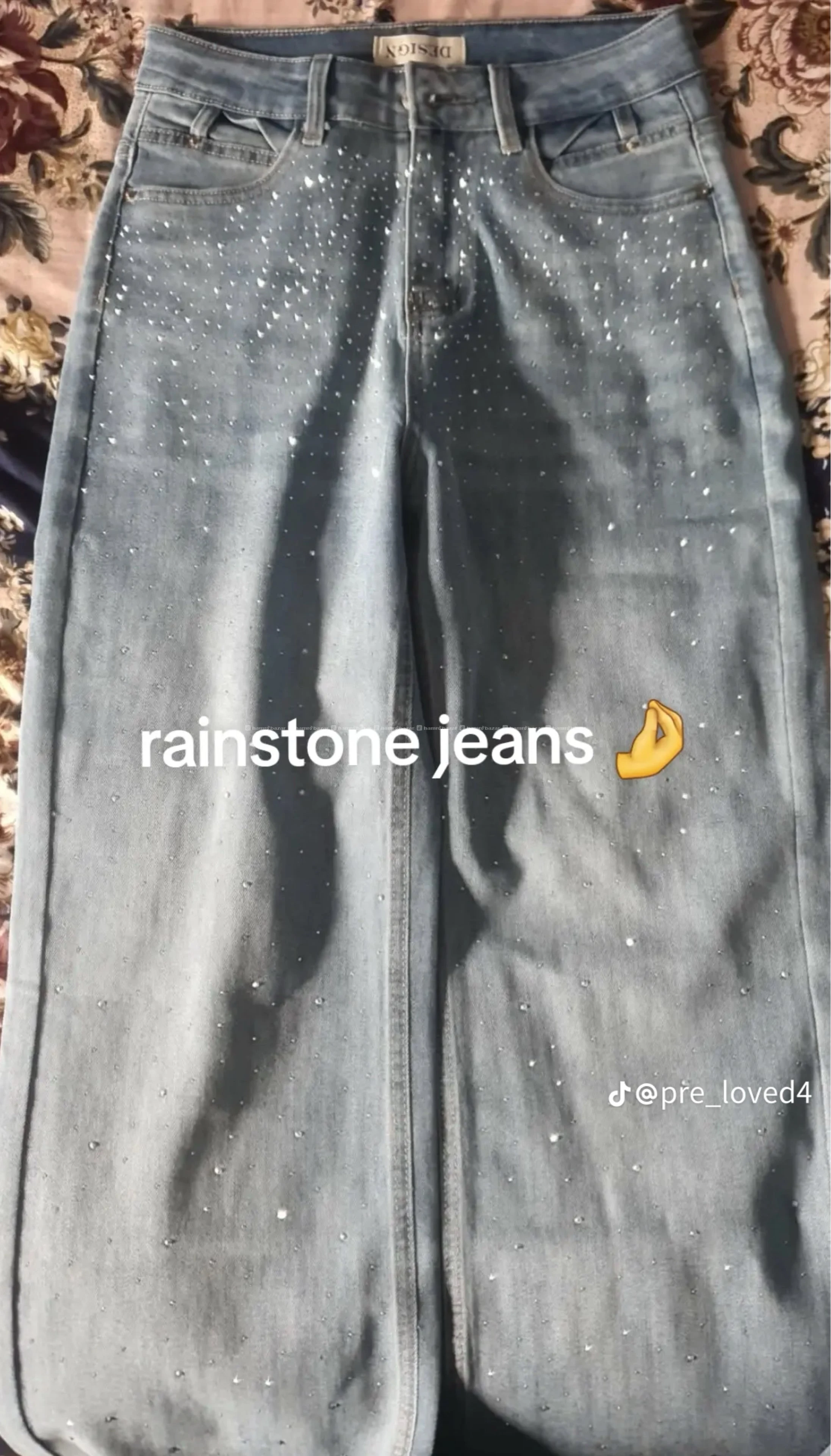 Rainstone glitter jeans