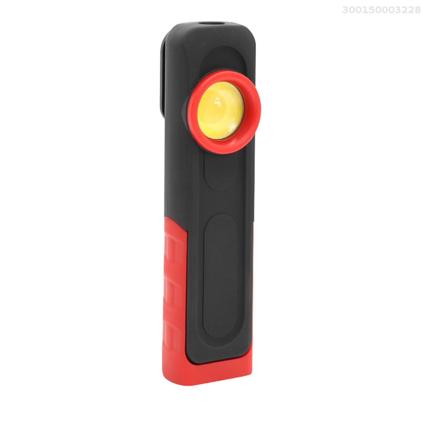 Rechargeable LED Work Light with Base and 360° Rotation Hook, Portable Super Bright Flashlight COB LED Work Light for Outdoor Camping, Car Repairing, Emergency