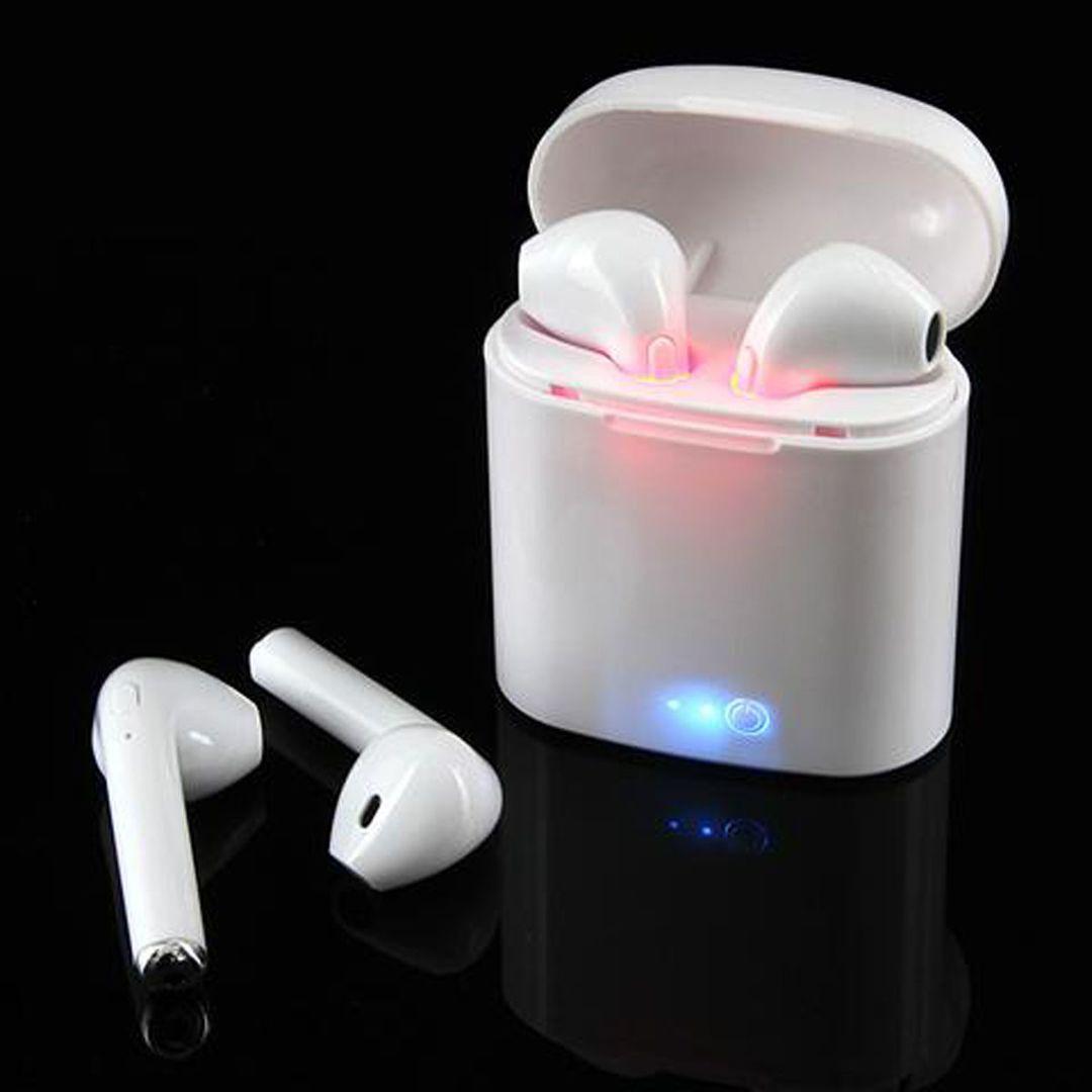 Vylon i7S Double Airpods Wireless Bluetooth Hand Free with Power Bank Stereo Earphones for all cell phones use
