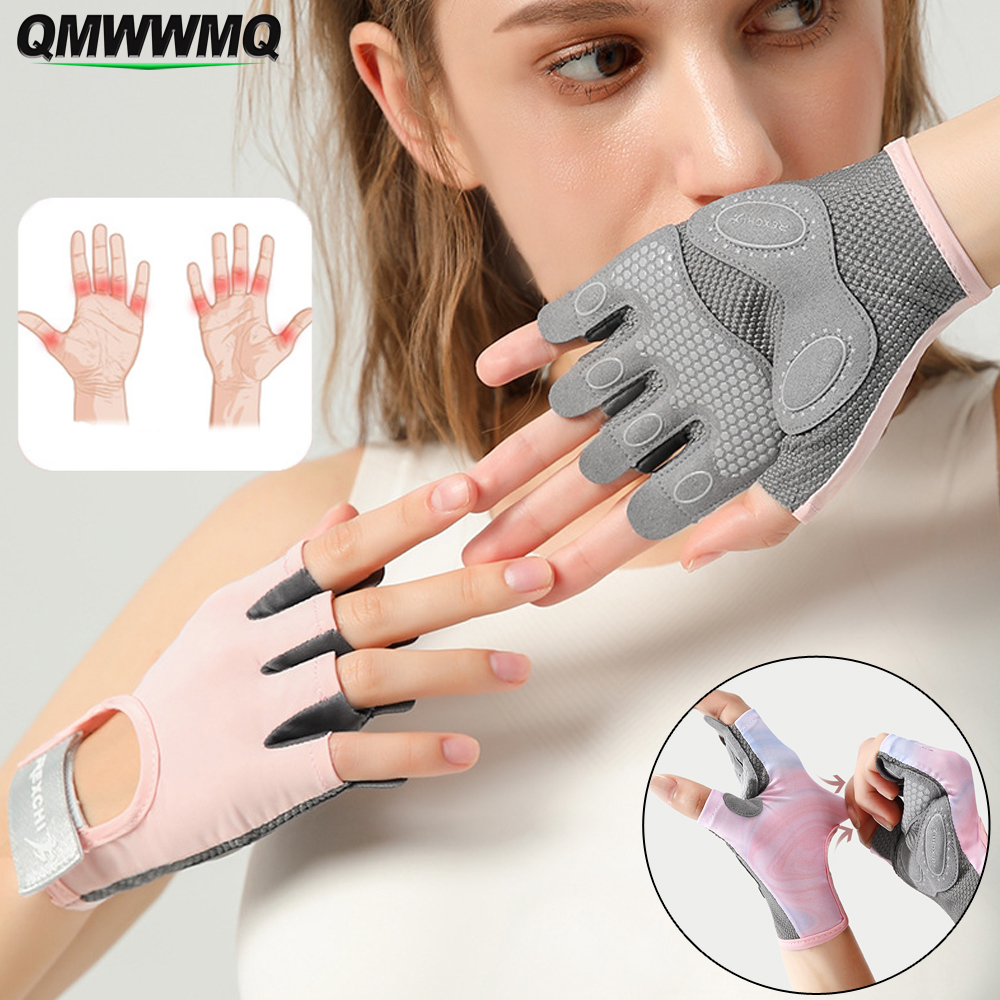 HOT 【LATS Store】1Pair Breathable Workout Lifting Fingerless Gym Exercise Gloves with Curved Open Back,for Men