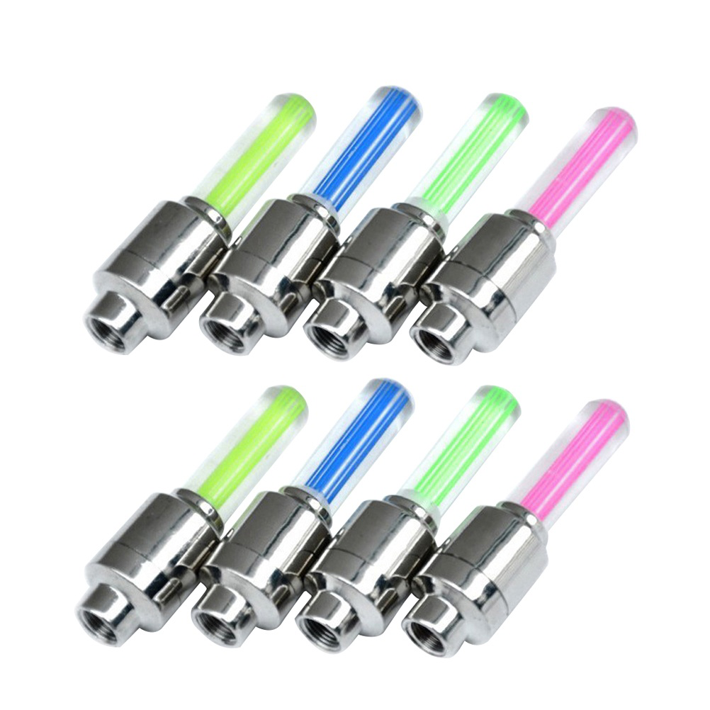 NEW 8 Pcs Powered Bike Led Wheel Lights Tire Accesories Flash Accessories