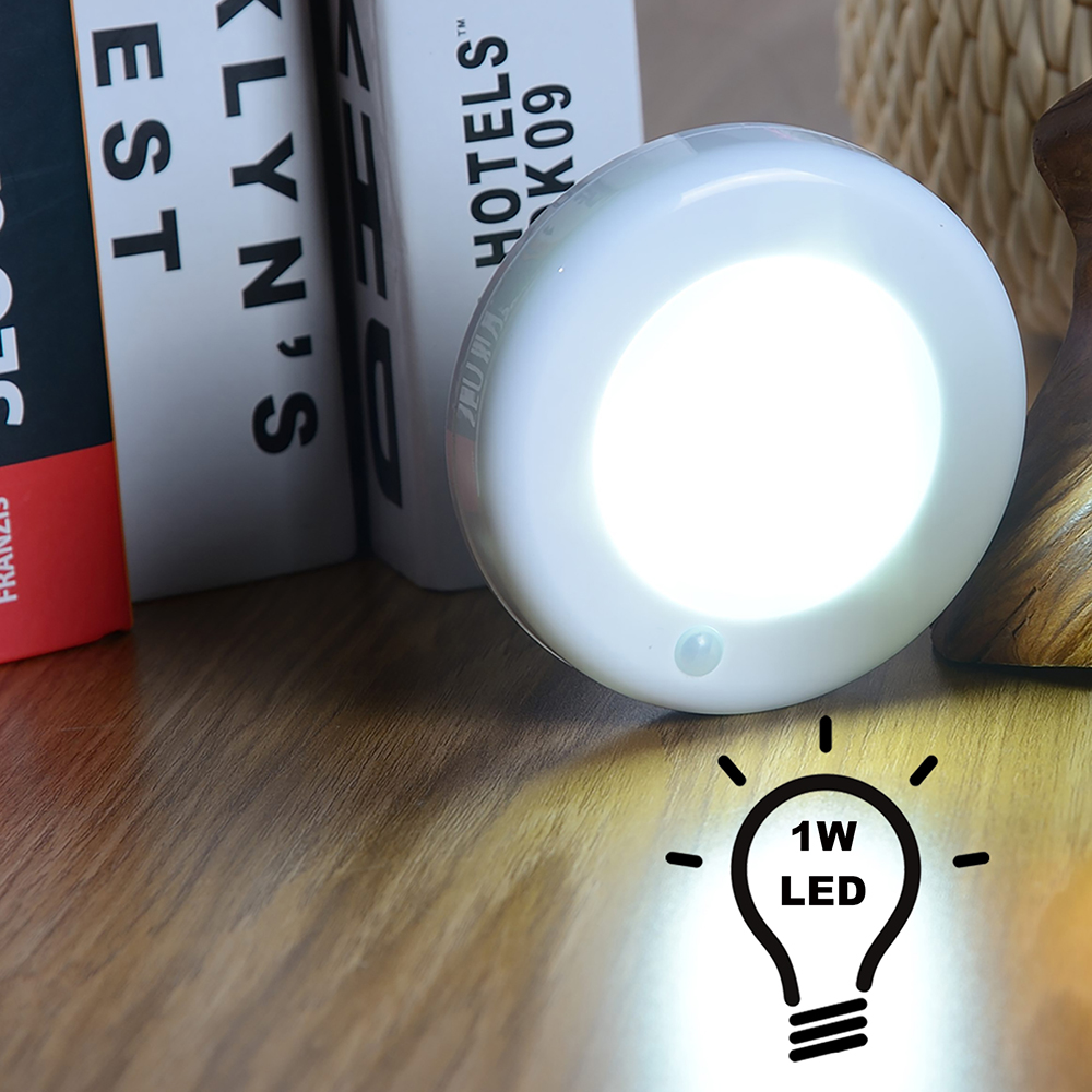 NEW 【Innovative design】9 LED PIR Infrared Motion Sensor Night Lights Battery Operated Stick-Anywhere Closet Cabinet Stairs Wall Lights with Magnet