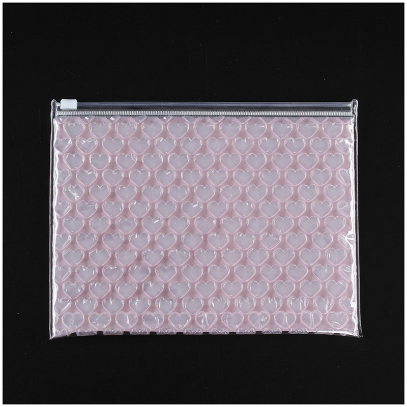 NEW 【Special offer】1pc Zipper Lock Bubble Envelope Heart Shaped Bubble Mailers Postal Express Packaging Bags Plastic Ziplock Bag 21x16cm