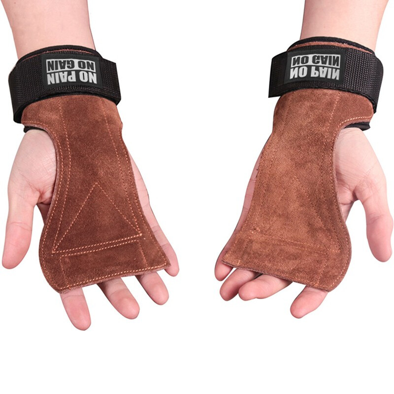HOT 【LATS Store】Gym Gloves Grips Anti-Skid Weight Power Belt Lifting Pads Deadlift Belt Workout Crossfit Fitness Gloves Protection
