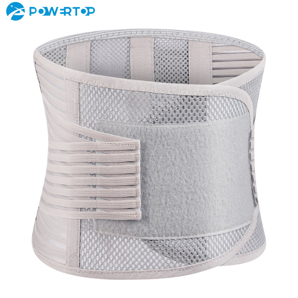 NEW 【Special offer】Mesh Lumbar Back Belt Brace with 5 Stays for Back Pain Relief Waist Belt Support for Men Women