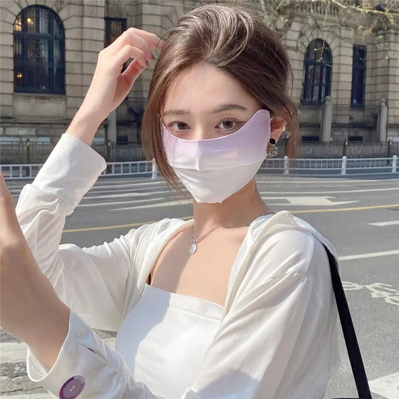 Cycling Ice Silk Face Mask UV Sun Protection Adjustable Breathable Bandana Hunting Running Sports Mask Scarf Men Women