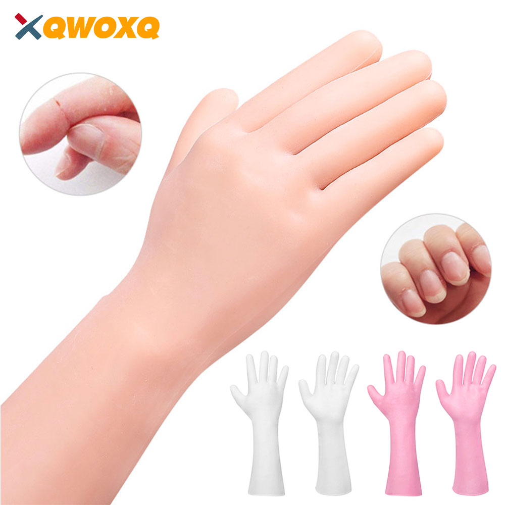 HOT 【LATS Store】1Pair Gel Gloves Long Tube Elastic Soft Hands Care Moisturizing Care Anti Cracking Pain Relief Tools Men and Women