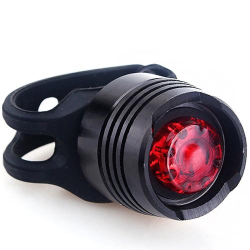 NEW Aluminum Cycling Front Rear Tail Helmet Red White Led Flash Lights 3 Modes Safety Lamp Cycling Caution
