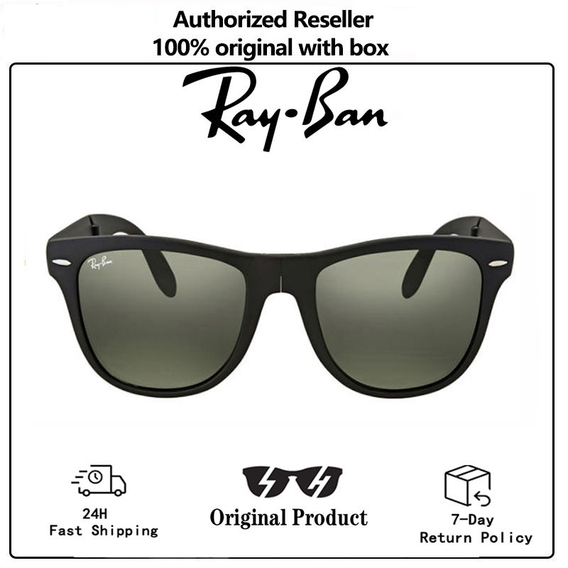 Liliangwang Liliangwang DISICHEN Ray-Ban RB4105 Foldable Wayfarer Sunglasses｜601S Retro Design, Travel-Ready UV Protection Original Sales promotion