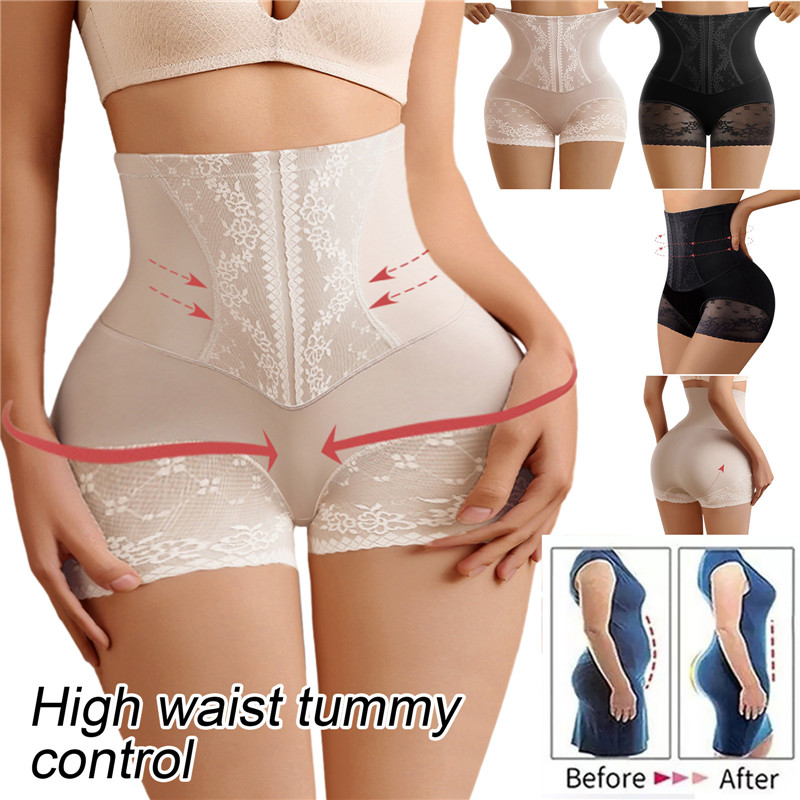 NEW 【Special offer】Summer Ice Silk Panties for Women's High Waist Shaping Panties Postpartum Tummy Control Hip Lift Panty Body Shaper Pants