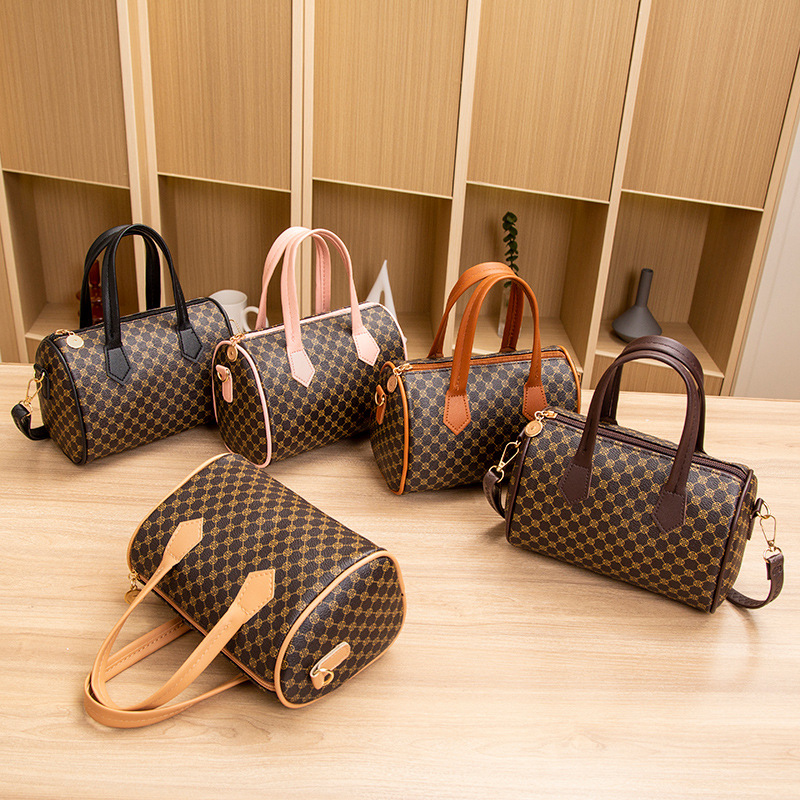 【The-Best】 New Fashion Vintage Pillow Bag Large Capacity Tote Bag Pattern Printing Design Handbag With Crossbody YAFENG