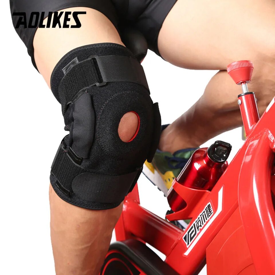 NEW 【Special offer】AOLIKES 1PCS Adjustable Hinged Knee Brace Knee Support Wrap for Meniscus Tear Patellar Tendon Support,Pain Relief Strains